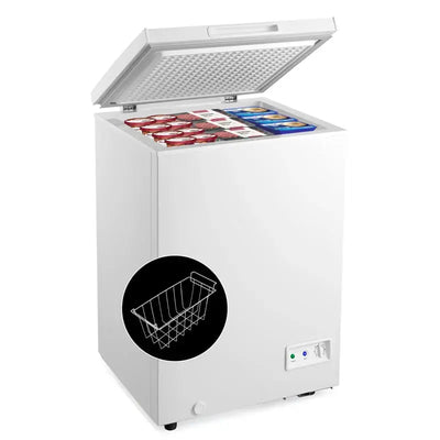 3.5 Cubic Feet Chest Freezer with Adjustable Temperature Controls | Fridge.com