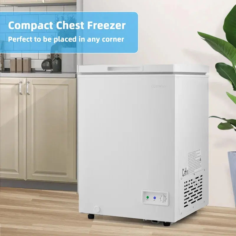 3.5 Cubic Feet Chest Freezer with Adjustable Temperature Controls | Fridge.com