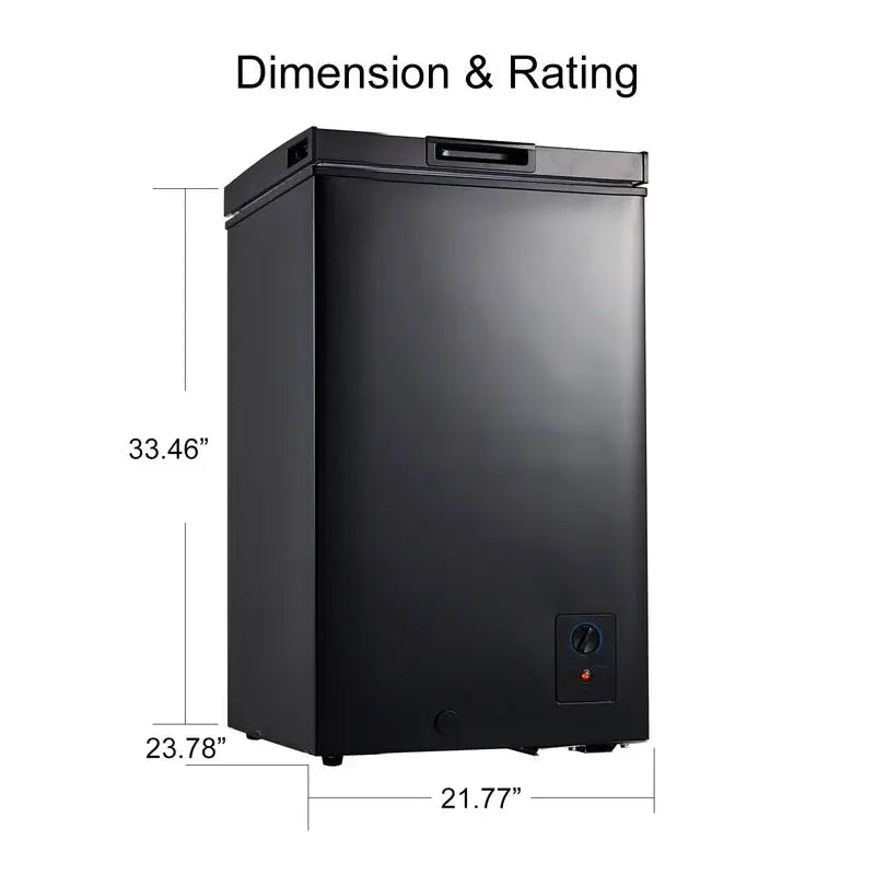 3.5 Cubic Feet Garage Ready Chest Freezer with Adjustable Temperature Controls | Fridge.com