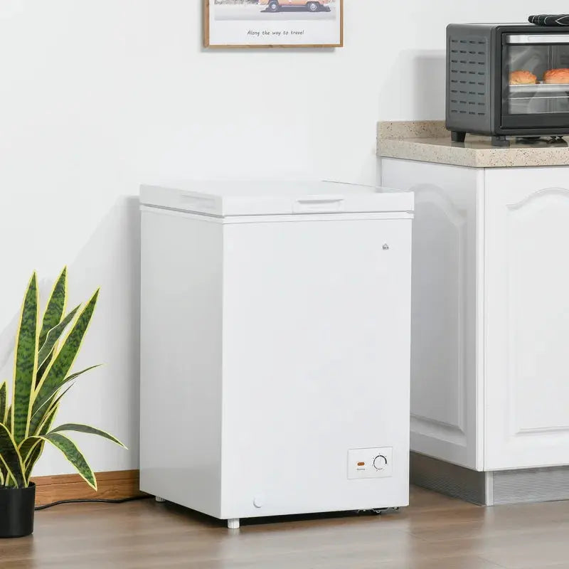 3.5 Cubic Feet Garage Ready Frost-Free Chest Freezer with Adjustable Temperature Controls | Fridge.com