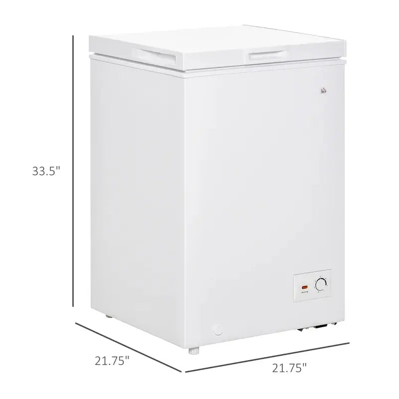 3.5 Cubic Feet Garage Ready Frost-Free Chest Freezer with Adjustable Temperature Controls | Fridge.com