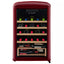 30 Bottle Free Standing Retro Wine Cooler in Wine Red | Fridge.com