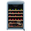 30 Bottle Free Standing Retro Wine Cooler in Wine Red | Fridge.com