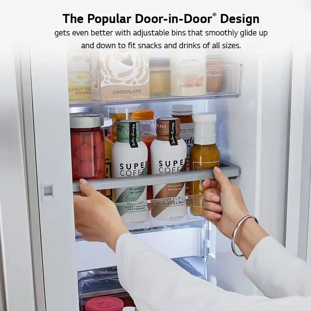 30 Cu. Ft. French Door Refrigerator, Instaview, Full-Convert Drawer, Craft Ice in Printproof Stainless Steel | Fridge.com