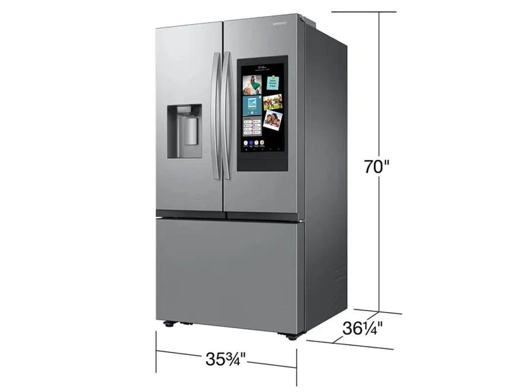 30 Cu. Ft. Mega Capacity 3-Door French Door Refrigerator with Family Hub™ in Stainless Steel | Fridge.com