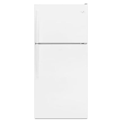 30 In. 18.3 Cu. Ft. Top Freezer Refrigerator in White | Fridge.com