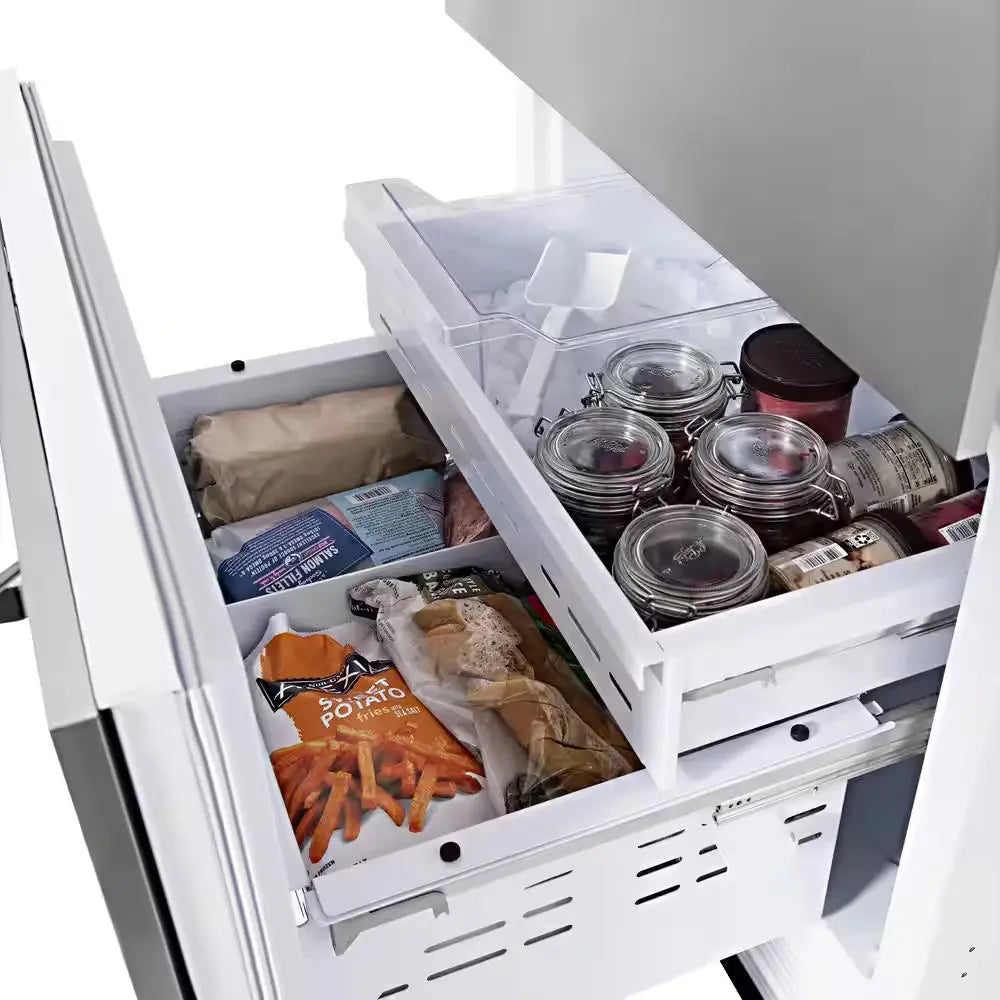 30 In. 2-Door Bottom Freezer Refrigerator with Internal Ice and Water Dispenser in Stainless Steel | Fridge.com