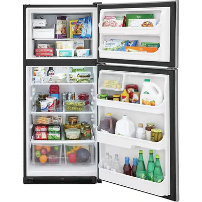 30 In. 20.4 Cu. Ft. Top Freezer Refrigerator in Stainless Steel | Fridge.com