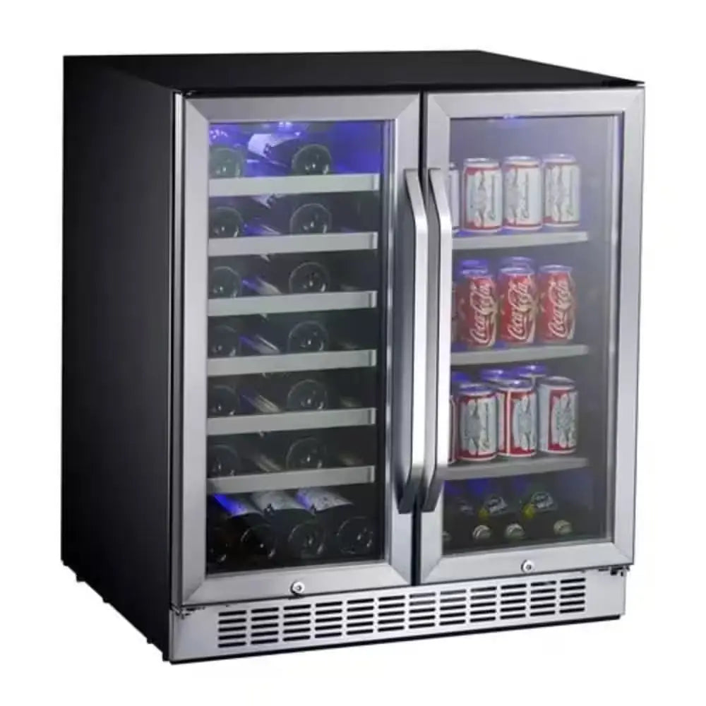 30 In. 28-Bottle Wine and 86 Can Beverage Cooler | Fridge.com