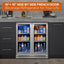 30 In. Dual Zone 200-Cans Beverage Cooler Side-By-Side Refrigerators Built-In or Freestanding Fridge Frost Free in Black | Fridge.com