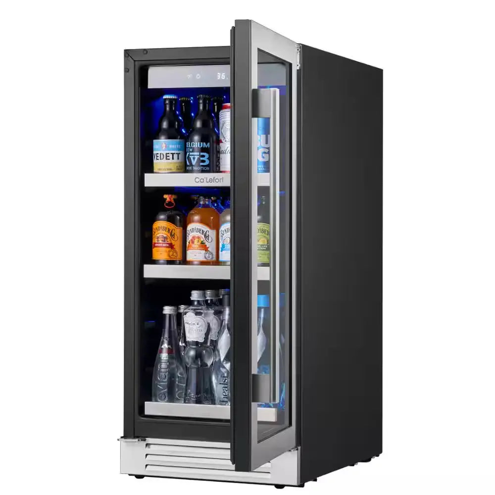 30 In. Dual Zone 200-Cans Beverage Cooler Side-By-Side Refrigerators Built-In or Freestanding Fridge Frost Free in Black | Fridge.com