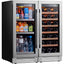 30 In. Dual Zone 33-Wine Bottles 100-Cans Beverage and Wine Cooler Side-By-Side Refrigerators Built-In Fridge in Black | Fridge.com