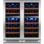 30 In. Quad Zone Cellar Cooling Unit 56-Bottles Built- in Wine Cooler Side-By-Side Refrigerators Frost Free in Black | Fridge.com