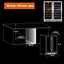 30 In. Quad Zone Cellar Cooling Unit 56-Bottles Built- in Wine Cooler Side-By-Side Refrigerators Frost Free in Black | Fridge.com