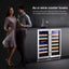 30 In. Triple Zone Cellar Cooling Unit 61-Bottles Wine Cooler Side-By-Side Refrigerators Safety Lock Frost Free in Black | Fridge.com