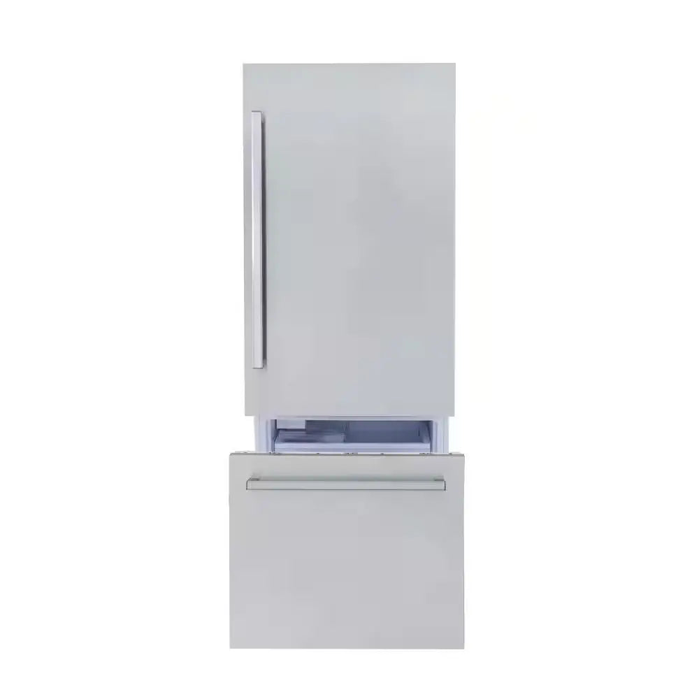 30 In. Width 16 Cu. Ft. Built-In Bottom Freezer Refrigerator in Custom Panel Ready, Counter Depth | Fridge.com