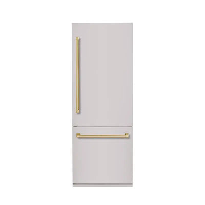 30" Built-In Refrigerator LH, with Panel in SS with Bold Handles | Fridge.com