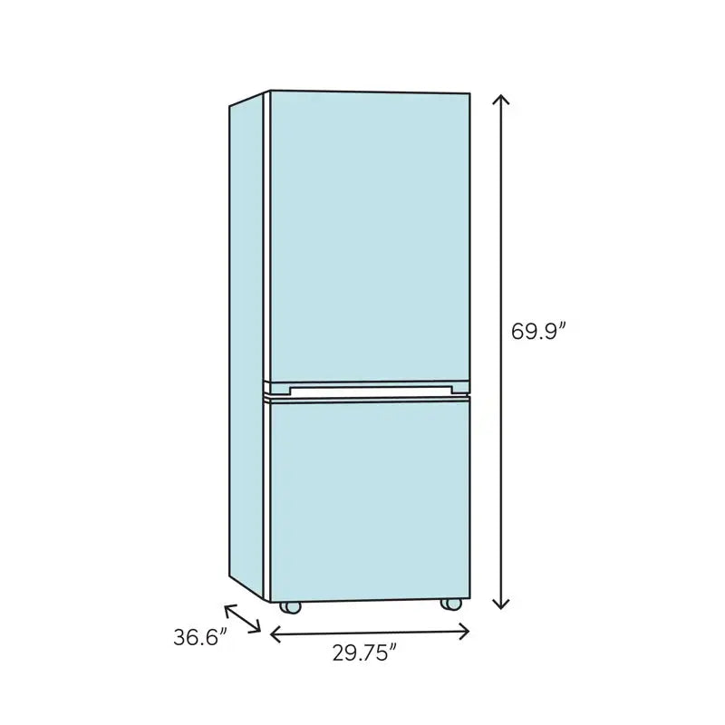 30" Energy Star® Bottom Freezer 21 Cu. Ft. Refrigerator | Fridge.com