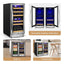 30" Wine & Beverage Refrigerator Triple Zone 30 Bottle & 130 Can Built-In Split Wine and Beer Cooler | Fridge.com