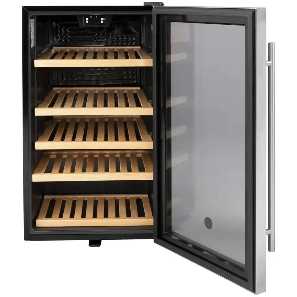 31-Bottle Beverage Cooler in Stainless Steel | Fridge.com