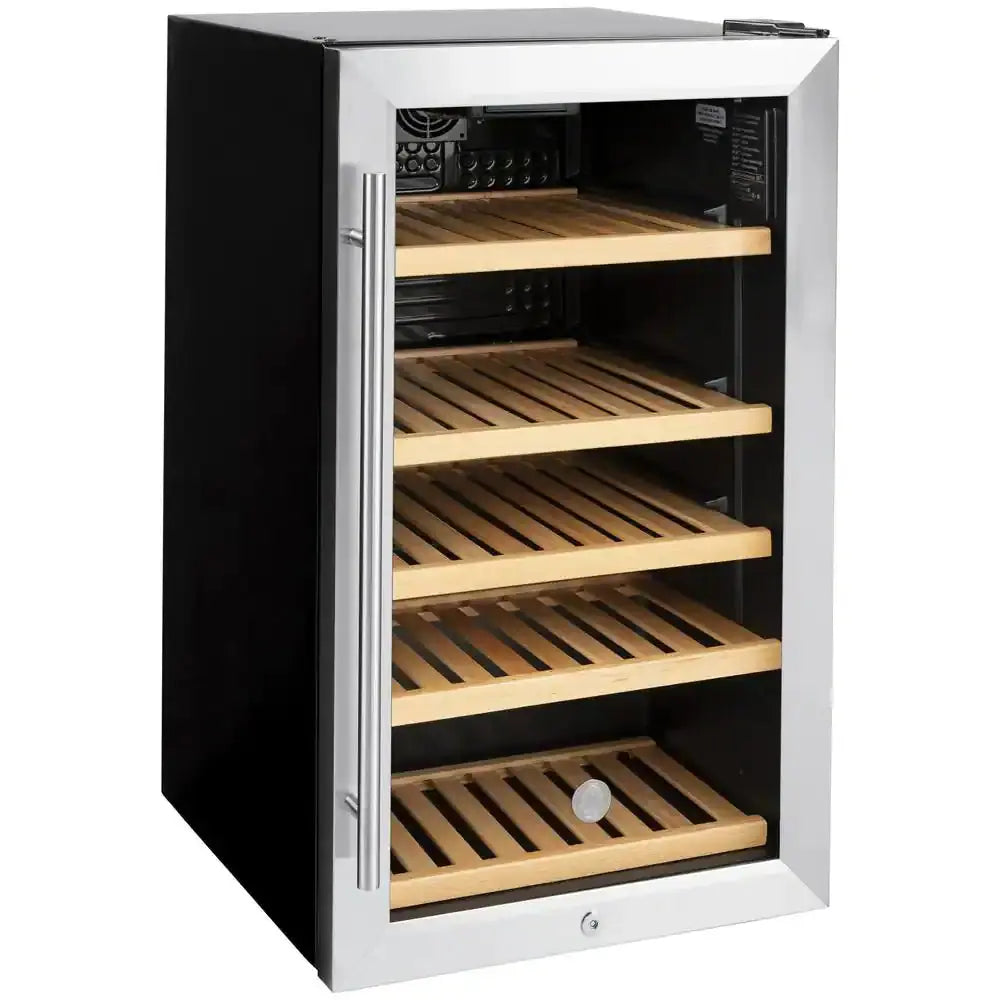 31-Bottle Beverage Cooler in Stainless Steel | Fridge.com