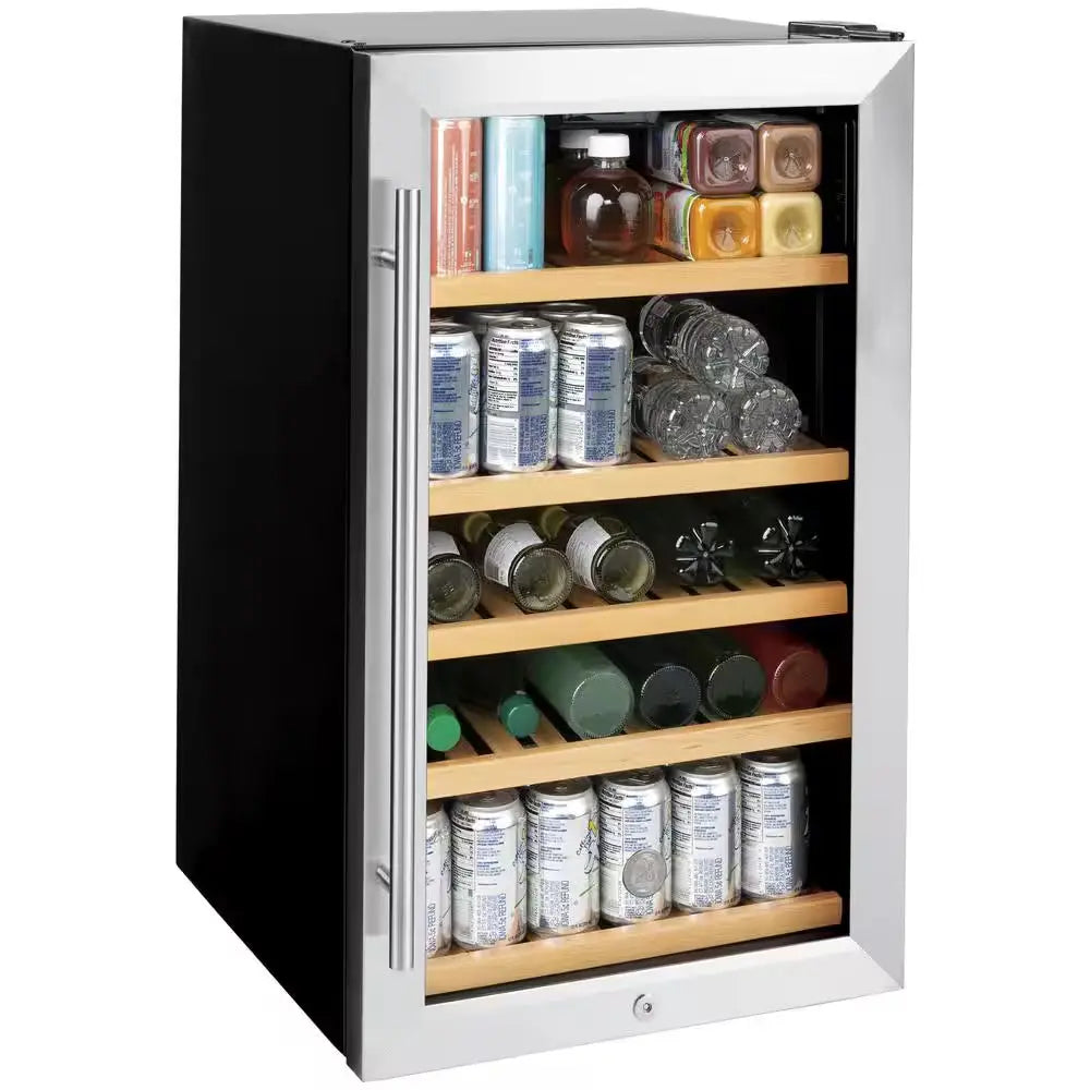 31-Bottle Beverage Cooler in Stainless Steel | Fridge.com