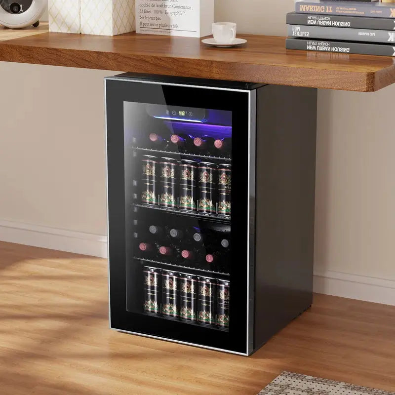 31.2"H X 17.5"W X 19.61"D Beverage Cooler Refrigerator Soda Drink Beer Fridge with Wine Storage | Fridge.com