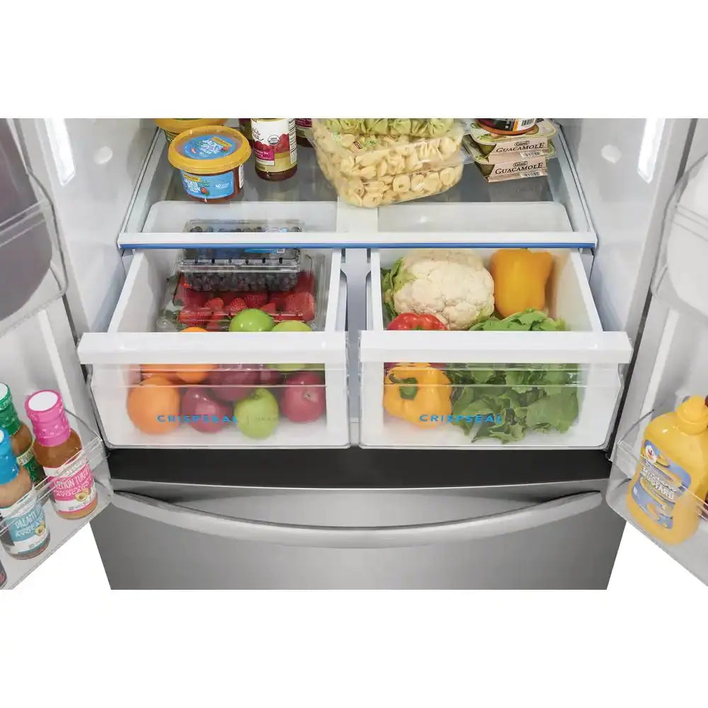 31.5 In. 17.6 Cu. Ft. Counter Depth French Door Refrigerator, Brushed Steel | Fridge.com