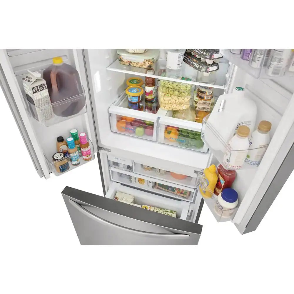 31.5 In. 17.6 Cu. Ft. Counter Depth French Door Refrigerator, Brushed Steel | Fridge.com