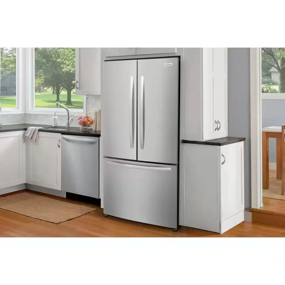 31.5 In. 17.6 Cu. Ft. Counter Depth French Door Refrigerator, Brushed Steel | Fridge.com