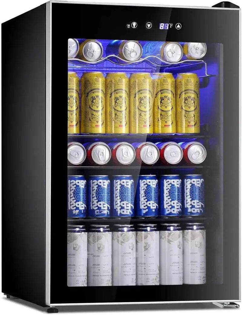 31.5'' W 37 Bottle & 145 Can Single Zone Freestanding Beverage Cooler & Wine Refrigerator Cooler | Fridge.com