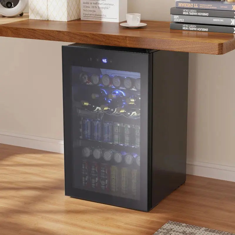 31.5'' W 37 Bottle & 145 Can Single Zone Freestanding Beverage Cooler & Wine Refrigerator Cooler | Fridge.com