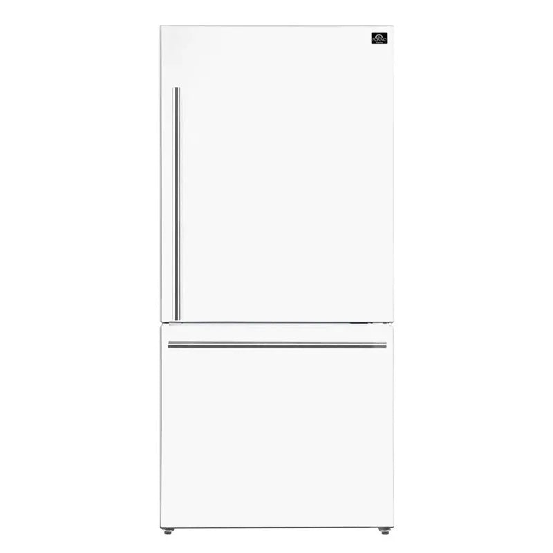 31" Milano Espresso Bottom Freezer Right Swing Door Refrigerator in Stainless Steel, 17.2 Cu. Ft. | Fridge.com