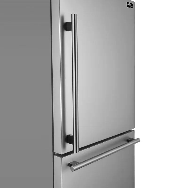 31" Milano Espresso Bottom Freezer Right Swing Door Refrigerator in Stainless Steel, 17.2 Cu. Ft. | Fridge.com