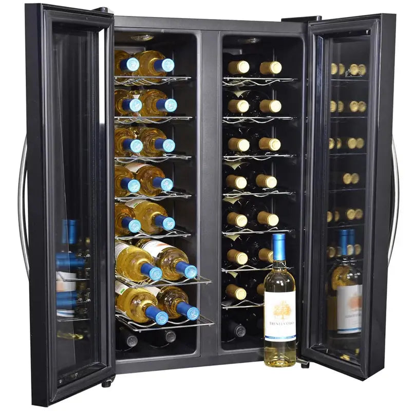 32 Bottle Dual Zone Freestanding Wine Refrigerator | Fridge.com