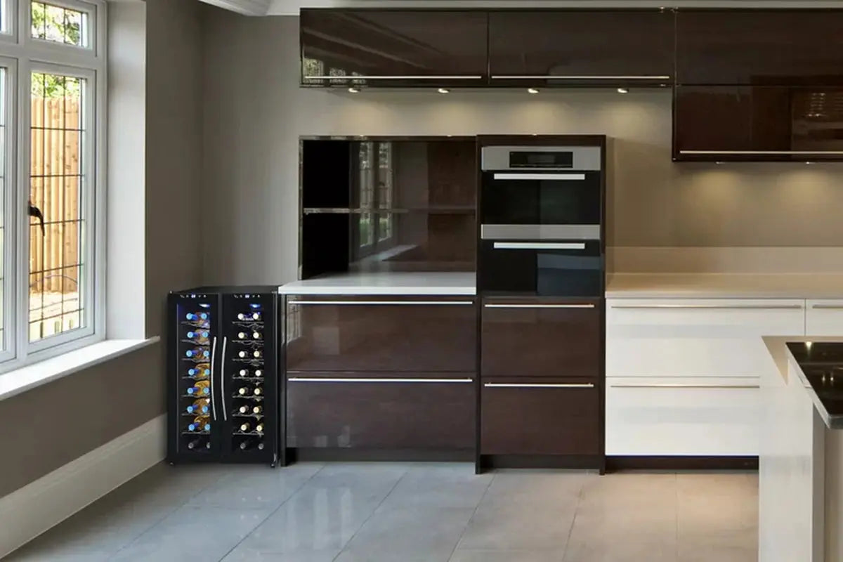 32 Bottle Dual Zone Freestanding Wine Refrigerator | Fridge.com