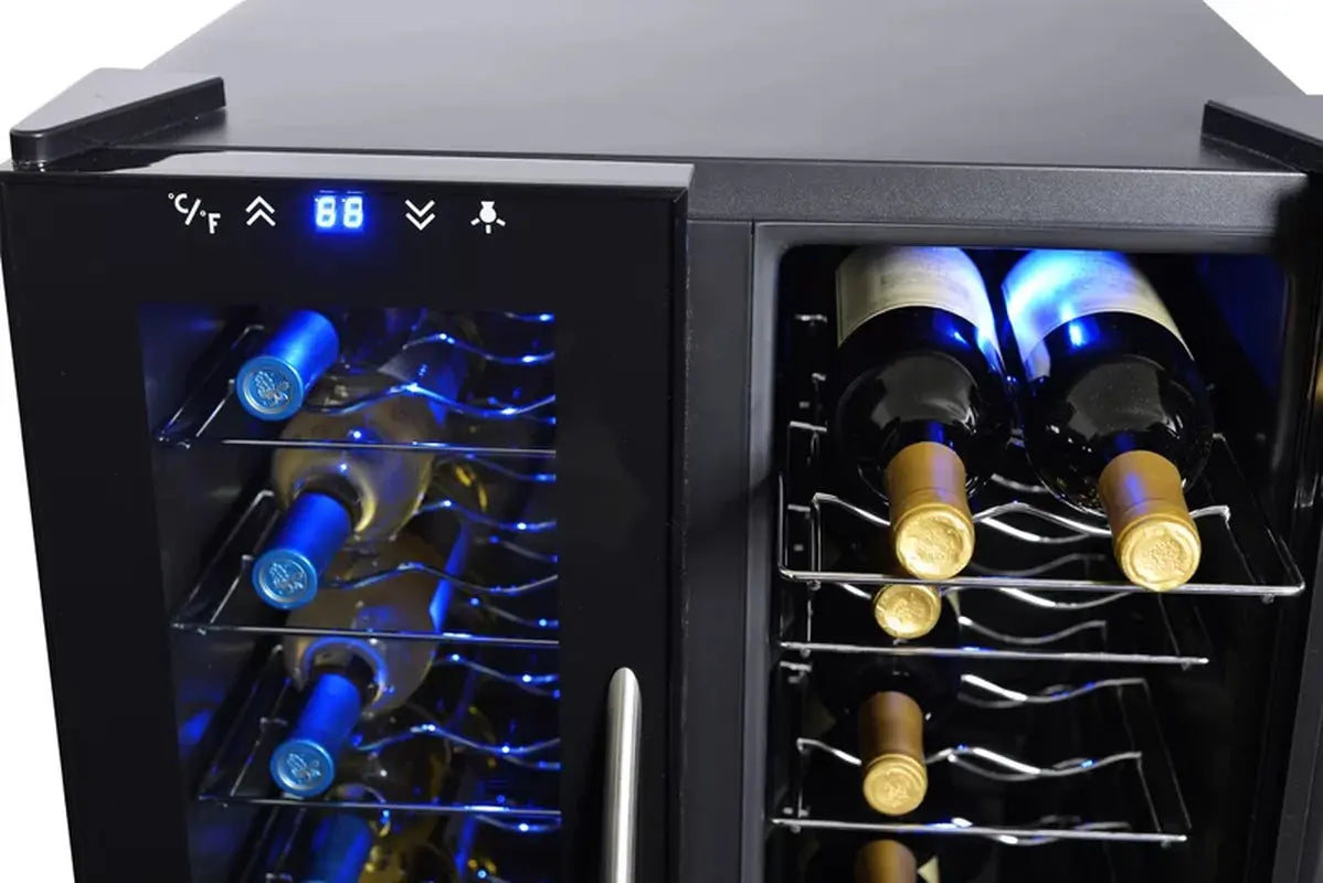 32 Bottle Dual Zone Freestanding Wine Refrigerator | Fridge.com