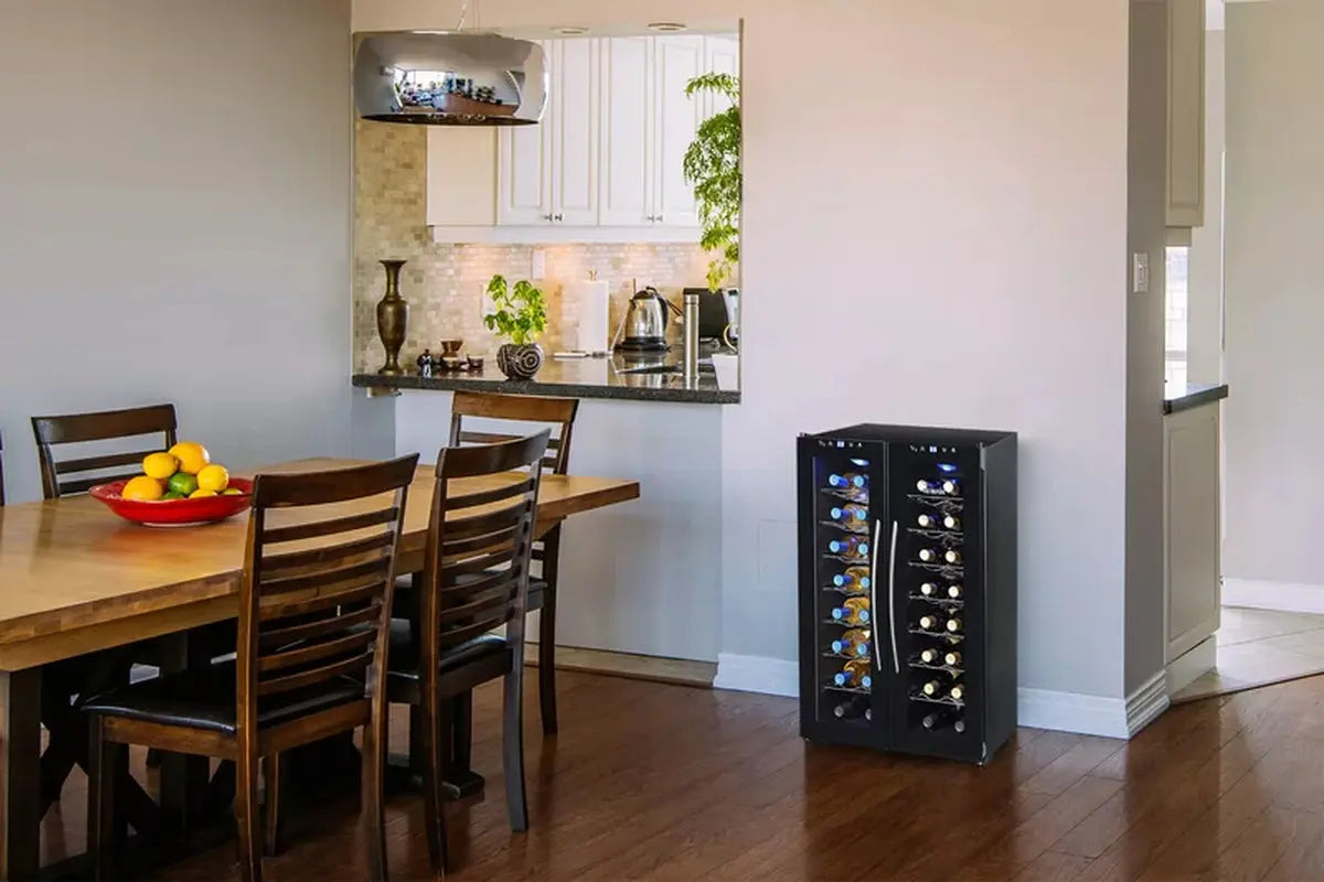 32 Bottle Dual Zone Freestanding Wine Refrigerator | Fridge.com