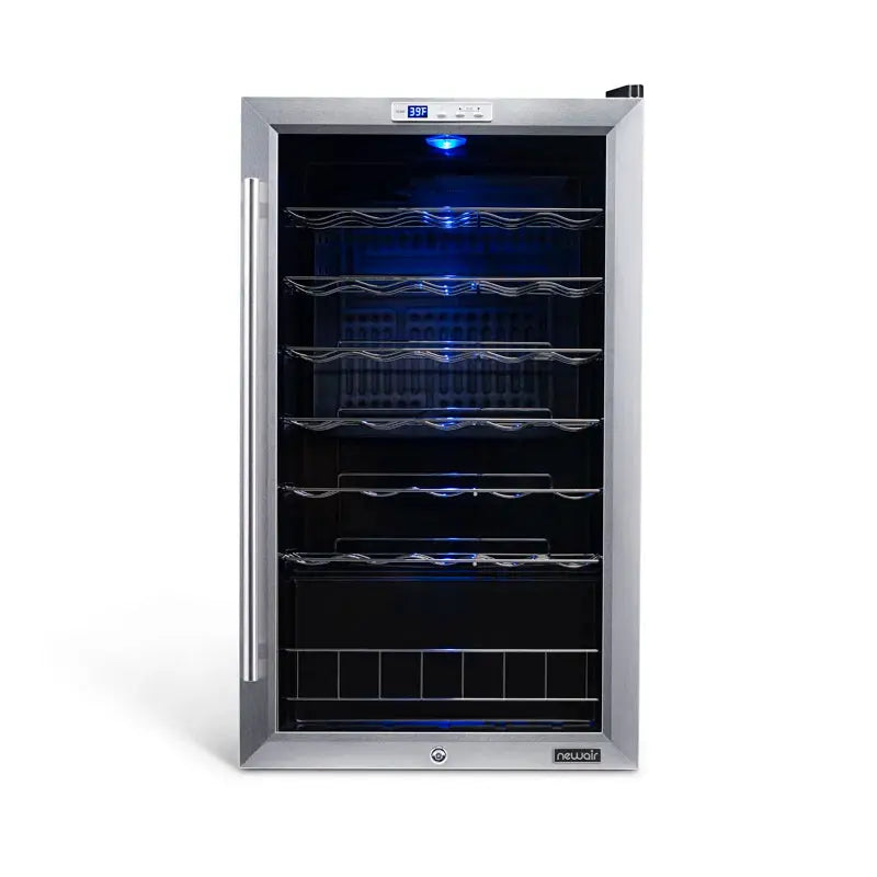 33 Bottle Compressor Wine Cooler, Stainless Steel | Fridge.com