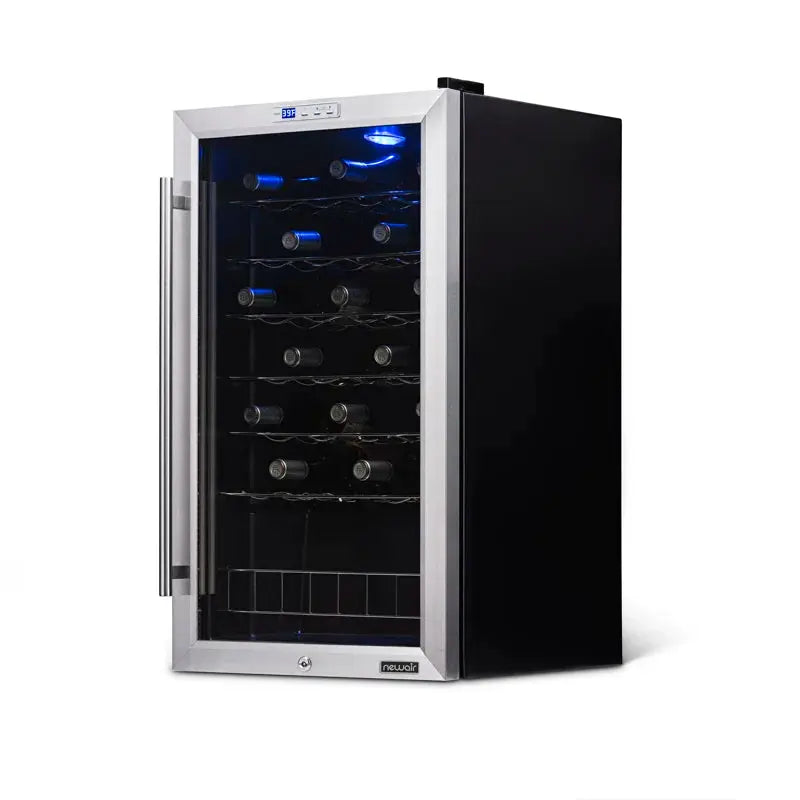 33 Bottle Compressor Wine Cooler, Stainless Steel | Fridge.com