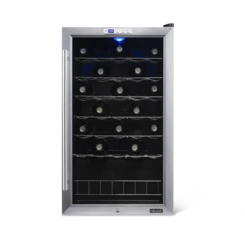 33 Bottle Compressor Wine Cooler, Stainless Steel | Fridge.com