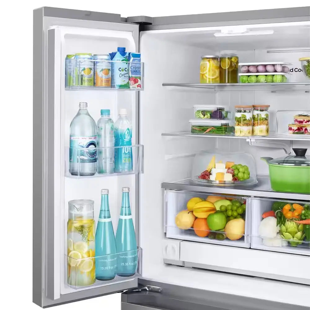 33 In. W 24.5 Cu. Ft. 3-Door French Door Smart Refrigerator in Stainless Steel with Dual Icemaker | Fridge.com