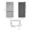 33 In. W 25 Cu. Ft. French Door Refrigerator in Stainless Steel | Fridge.com