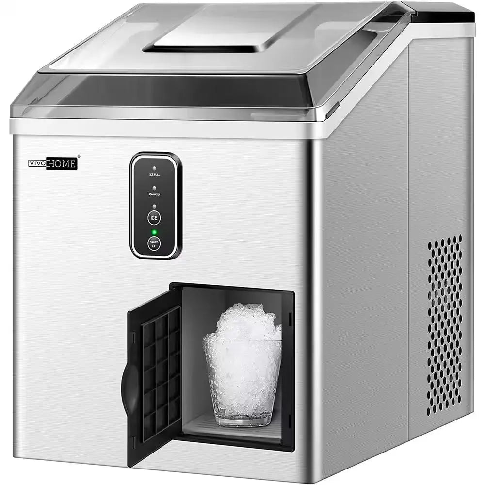 33 Lb. 2 in 1 Portable Ice Maker in Stainless Steel | Fridge.com