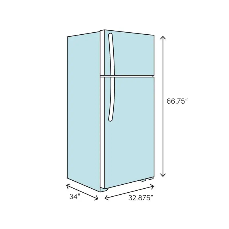 33" Energy Star® Top-Freezer 21.2 Cu. Ft. Refrigerator | Fridge.com