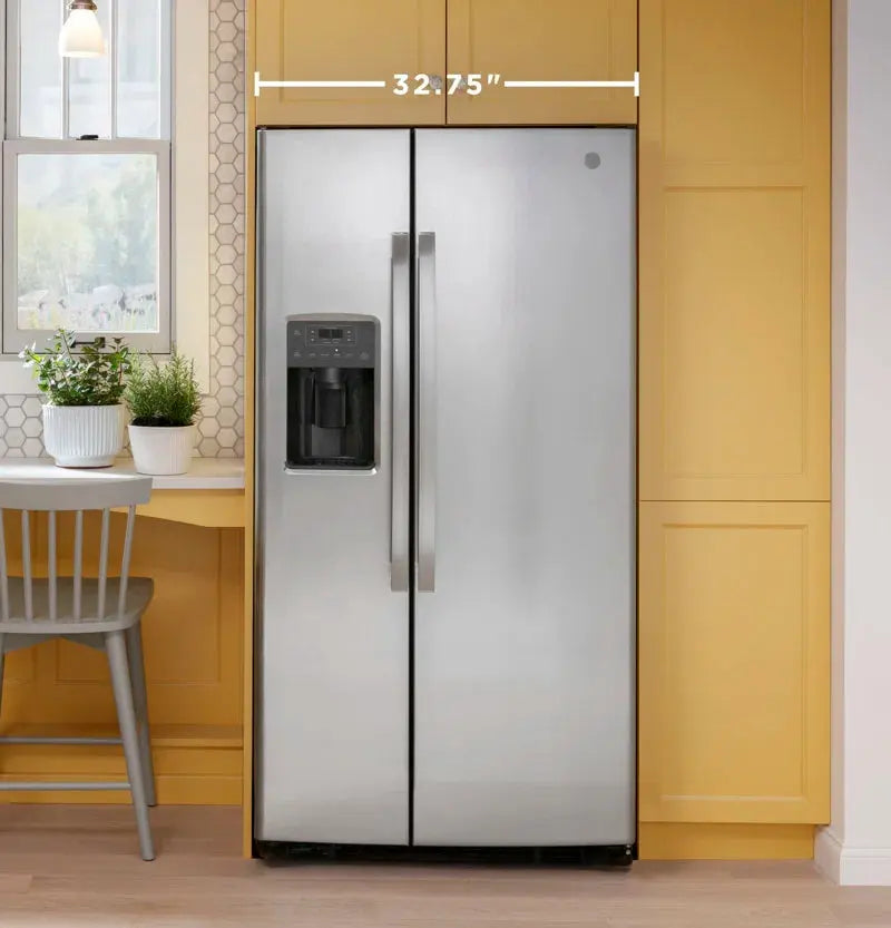 33" Side by Side 23 Cu. Ft. Refrigerator | Fridge.com