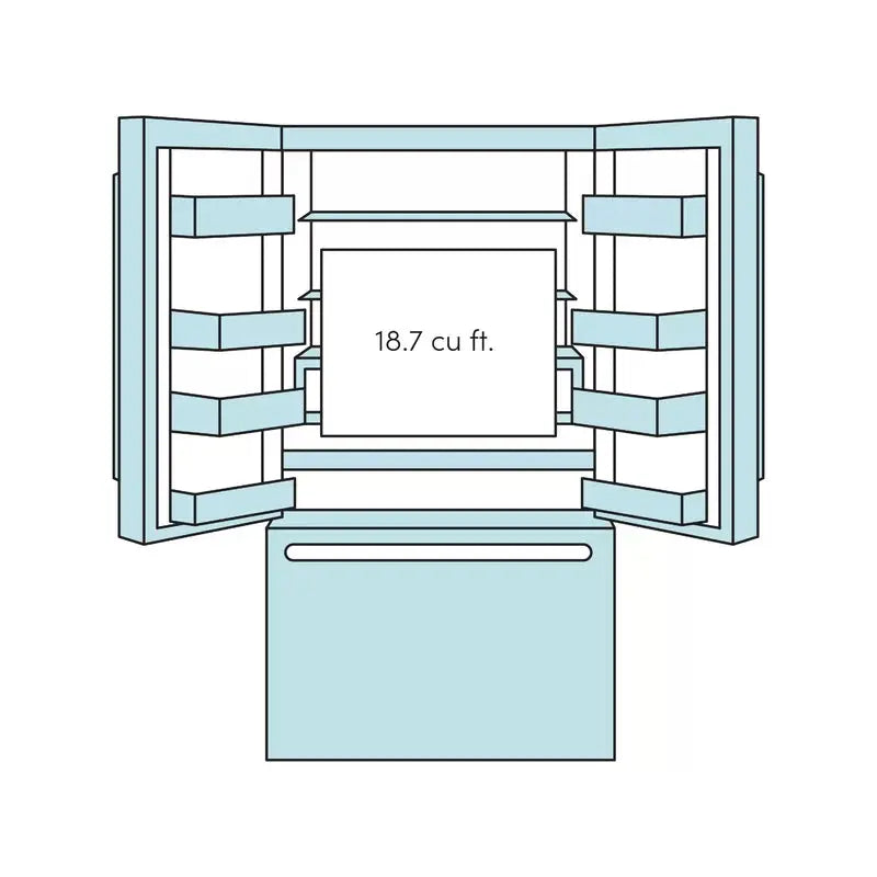 35.75" Energy Star® French Door 27.8 Cu. Ft. Refrigerator | Fridge.com