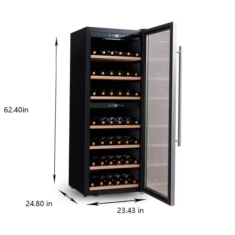 126 Bottles Wine Cooler Dual Zone 23" Width 12 Cu.Ft. / 350 L | Fridge.com