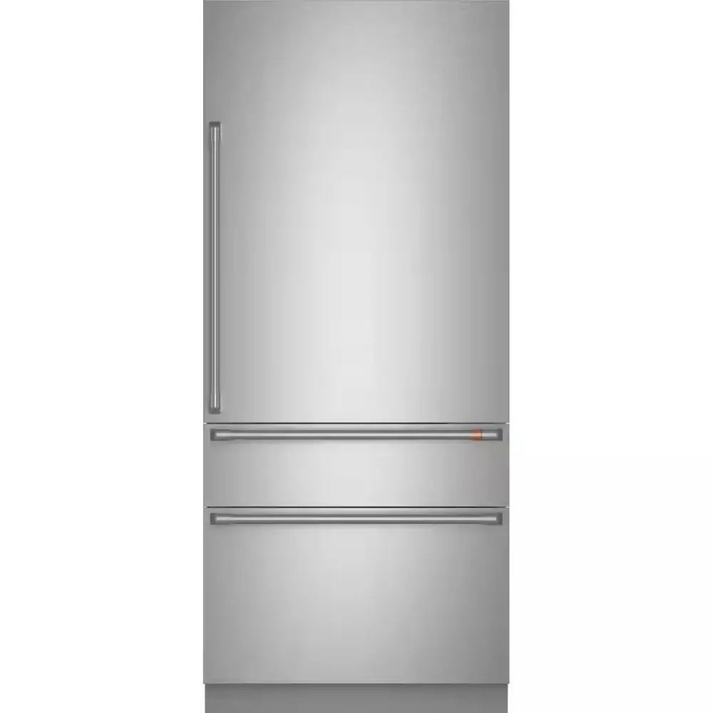 36 In. 20.1 Cu. Ft. Built-In Bottom Freezer Refrigerator in Stainless Steel with Convertible Middle Drawer, RH Swing | Fridge.com