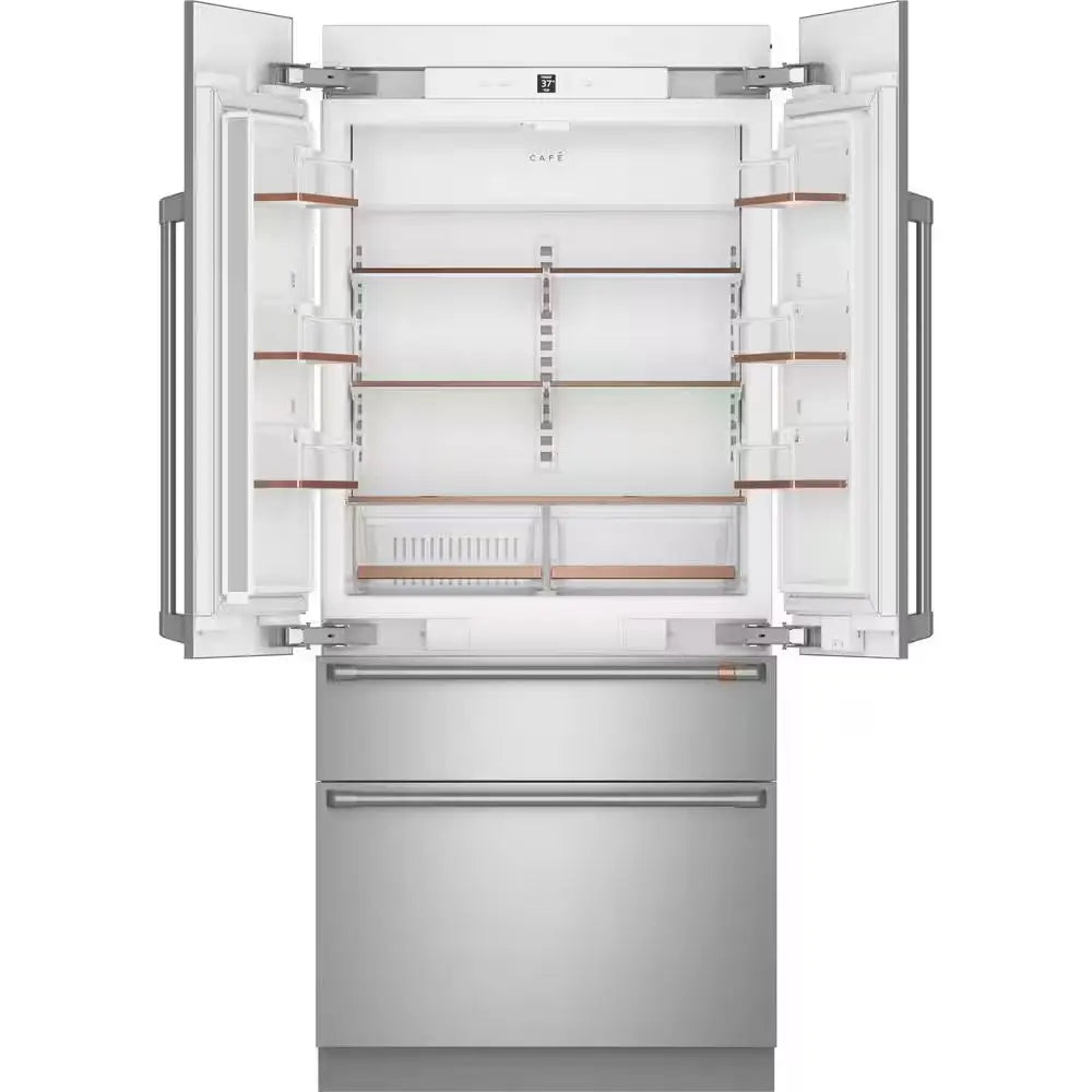 36 In. 20.1 Cu. Ft. Built-In Four Door French Door Refrigerator in Stainless Steel | Fridge.com